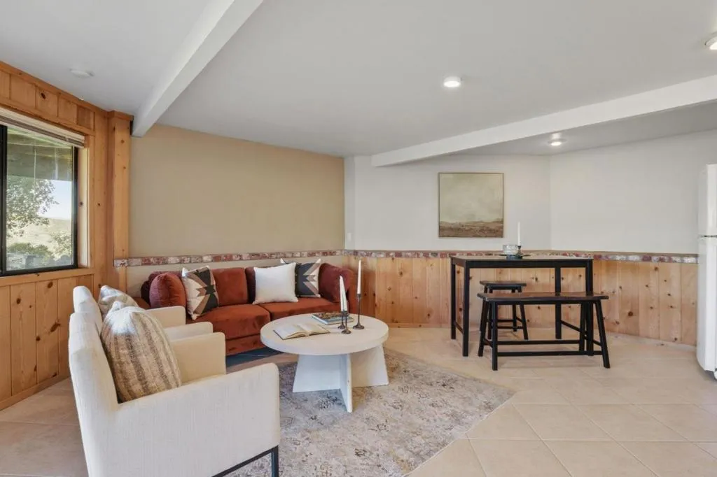 Main house lower level extra iving area