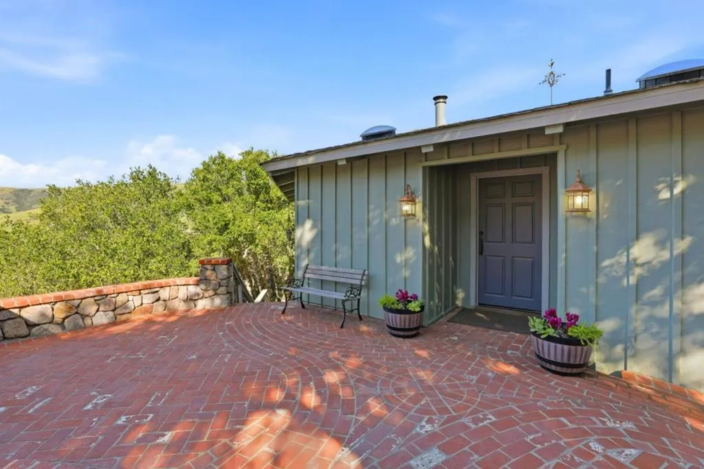 Main house front patio and entry