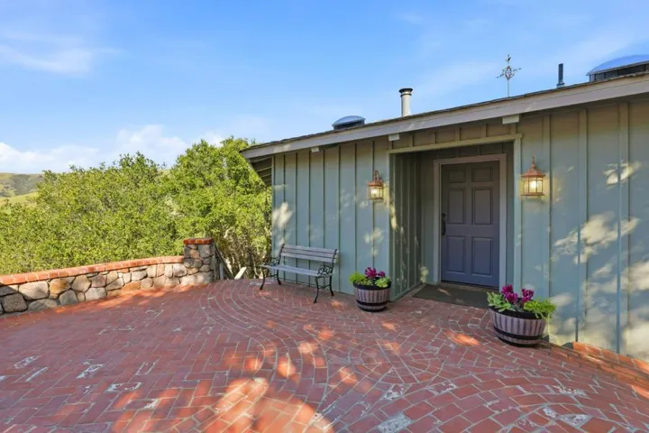 Main house front patio and entry