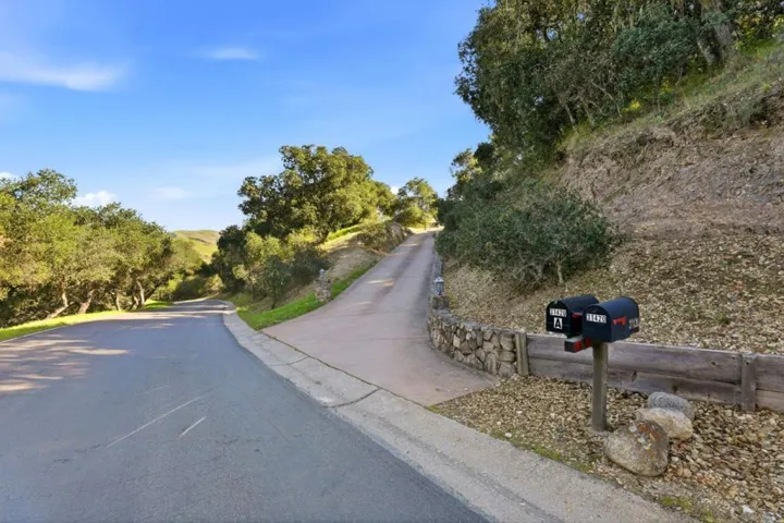 View of driveway from street