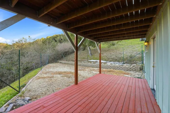 ADU covered deck area (1st floor)