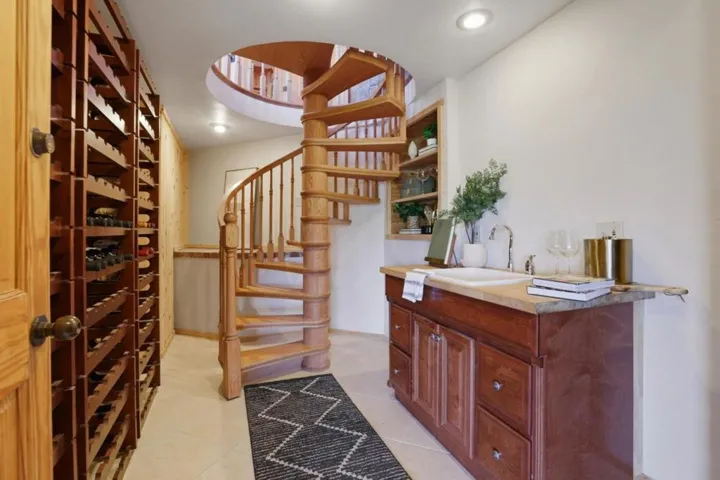 Main house lower level wine cellar