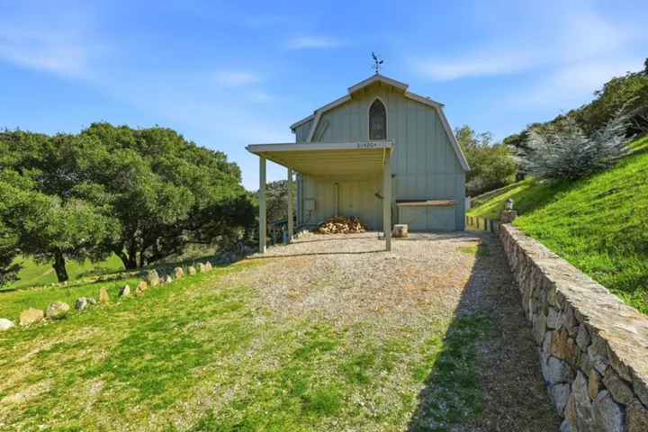 ADU front area with carport