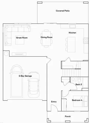 Residence 4 - level 1 floorplan