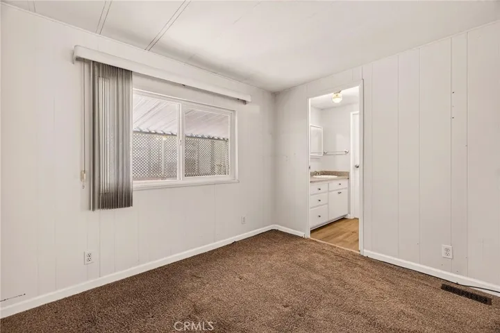 Bathroom entrance from the guest bedroom