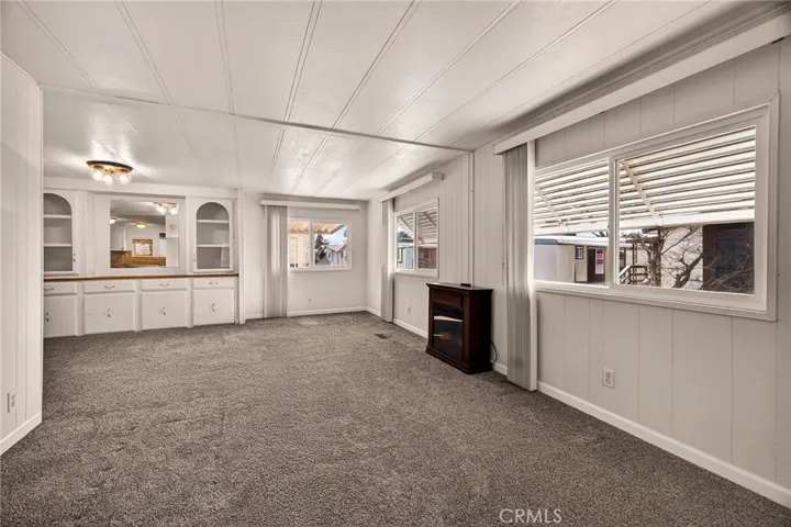 Light and bright with lots of windows