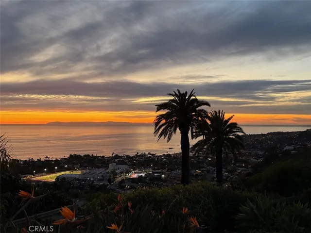 High school sports fields visible when lit, sunsets are spectacular!