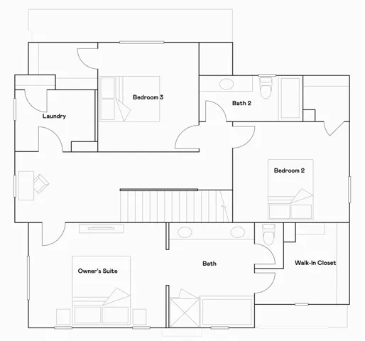 Residence 3 - level 2 floorplan