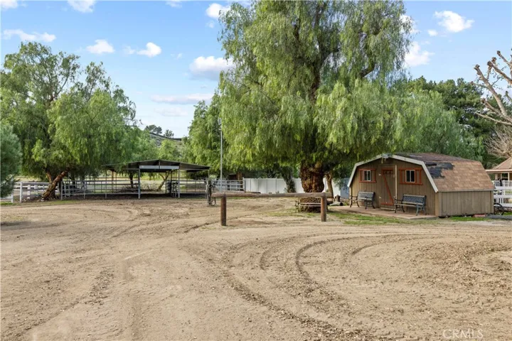 Horse stalls with tack room