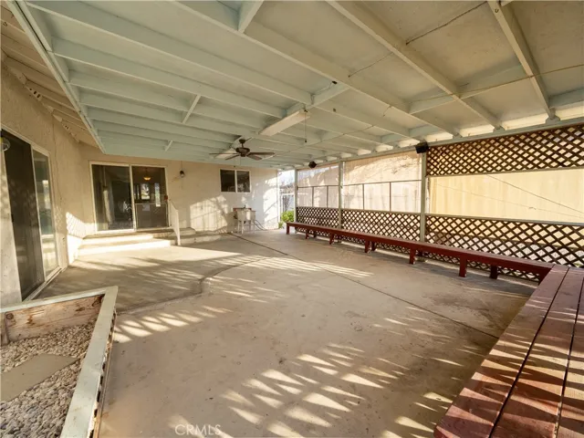 Covered large patio