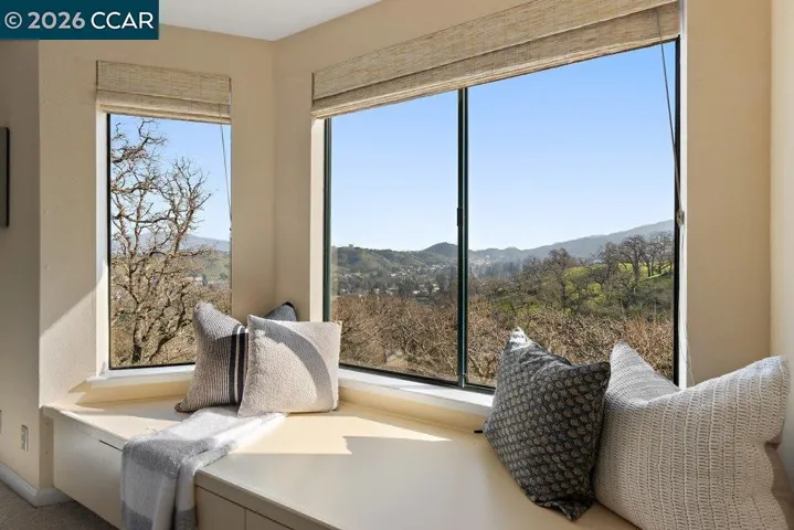 Window seat with views in Primary Bedroom