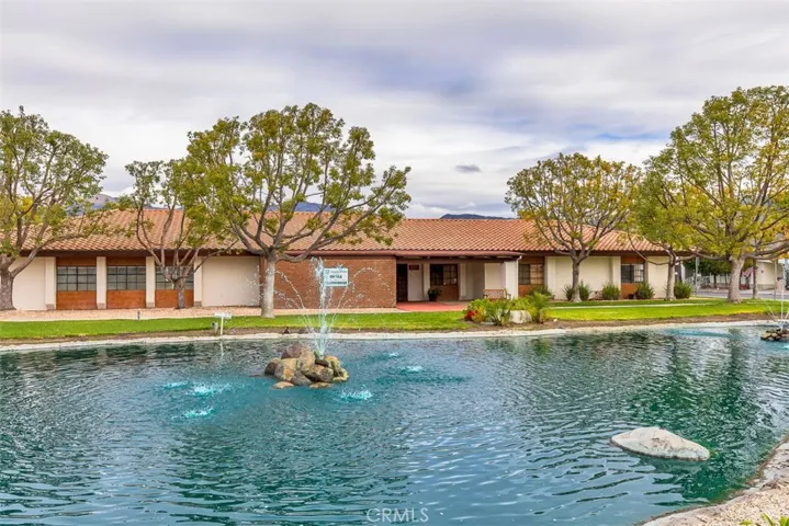 Club House and fountain