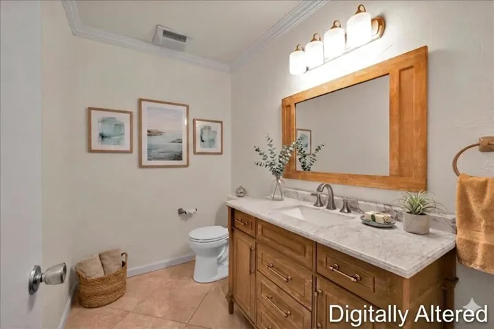 Digitally Altered Powder Room