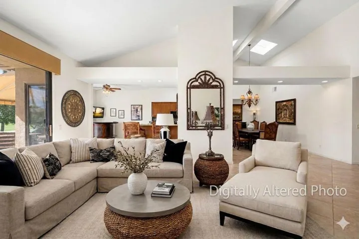 Digitally Altered Great Room Living Room