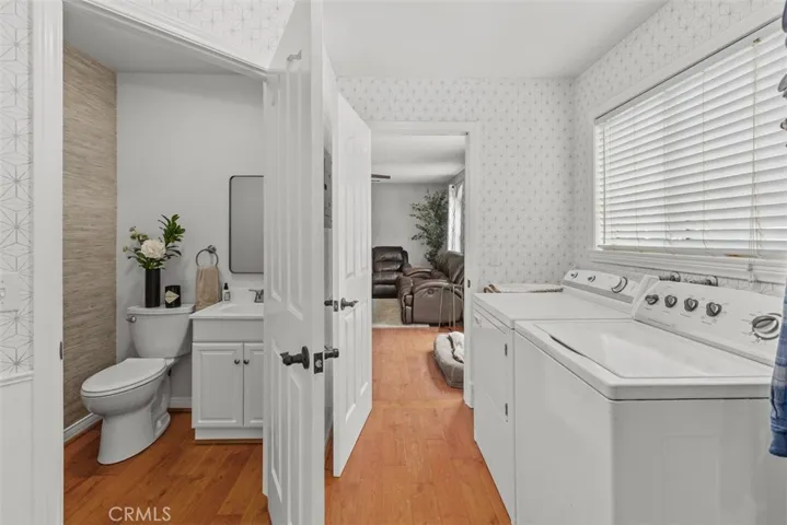 Laundry and extra half bath