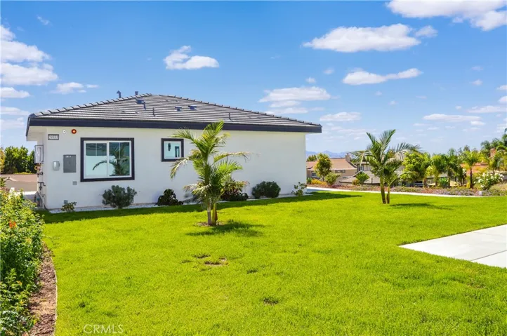 Lawn in between the two units