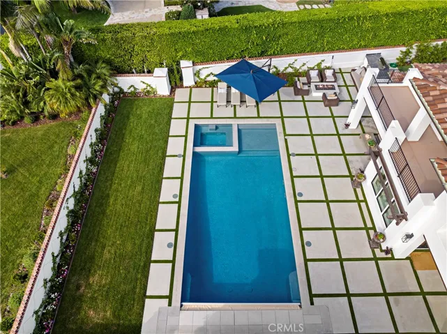 Pool has child safe cover