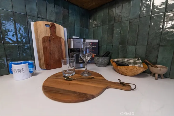 Zellige tile backsplash