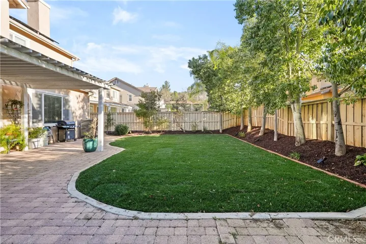 Expansive backyard showcasing newly installed, lush sod.