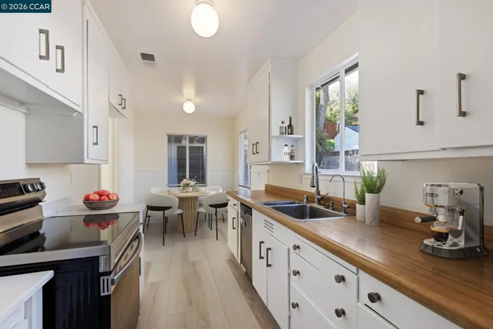 Virtual staged kitchen