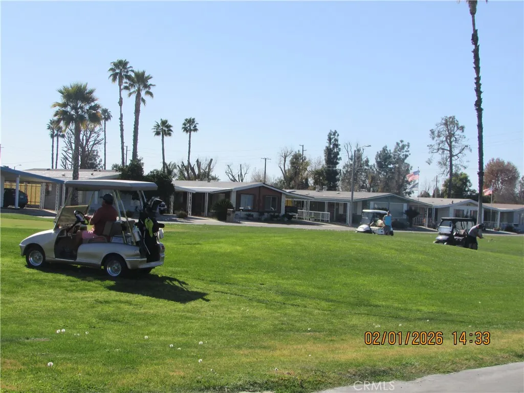 Golfers playing