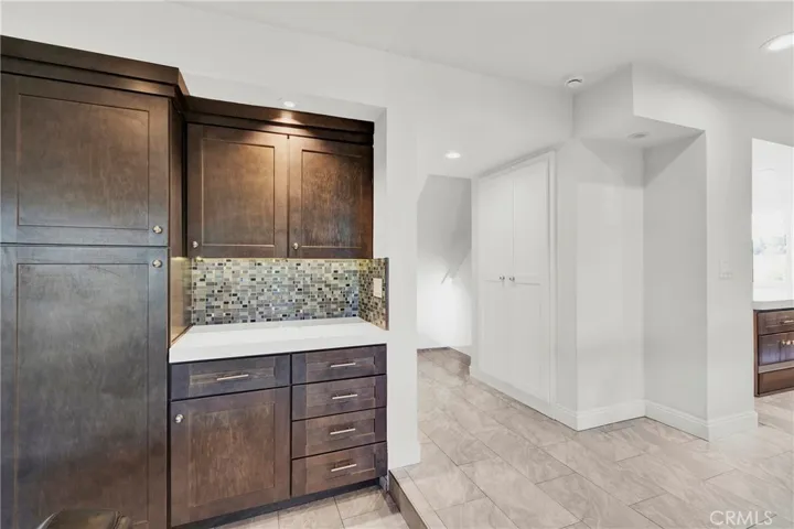 Built in cabinets in family room