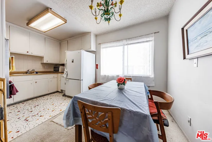 Dining area and kitchen