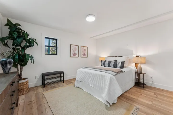 Bedroom featuring light wood-type flooring