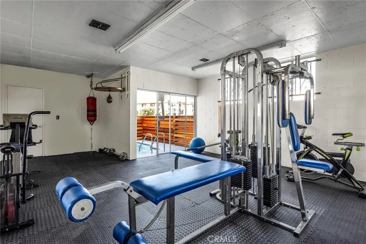 Fitness center, spa, sauna + bike room