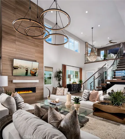 Great Room to Entry: Sora Prairie Inspired - Skylar II Collection at FivePoint - Photo of model home - Not actual home for sale - Homesite 26 - Home is still under construction