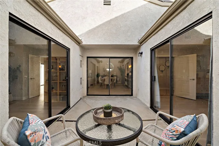 Atrium patio