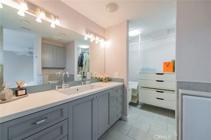 Master bathroom & walk-in closet