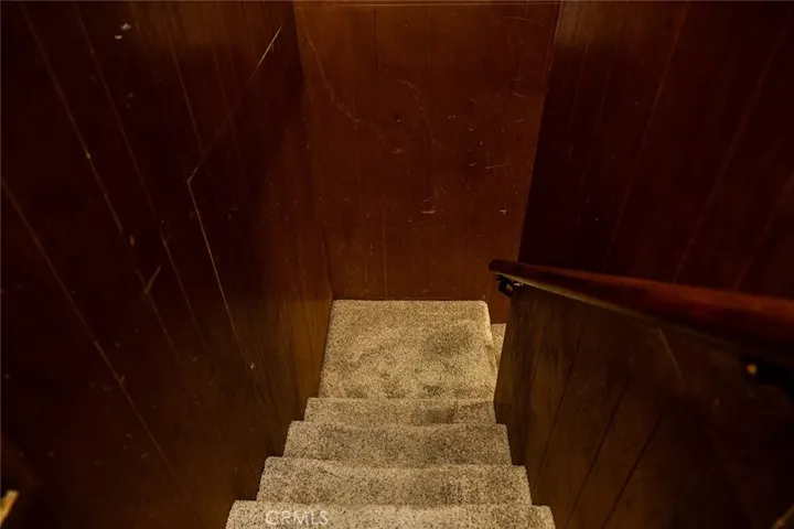 Stairs to bottom level.