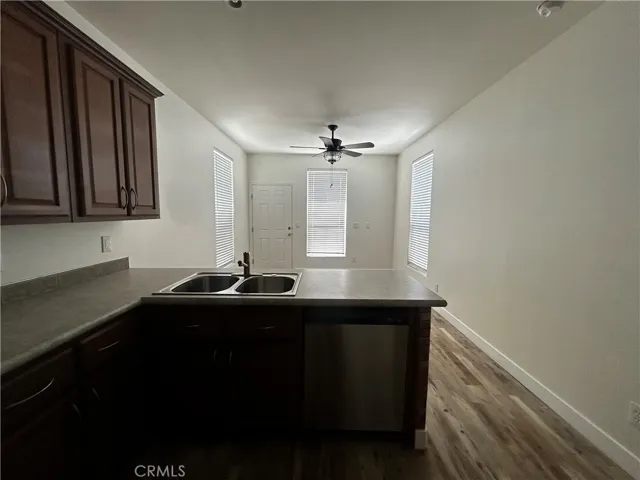 Kitchen looking towards living/dining