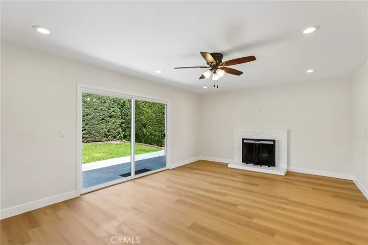 Living room looking toward the back yard