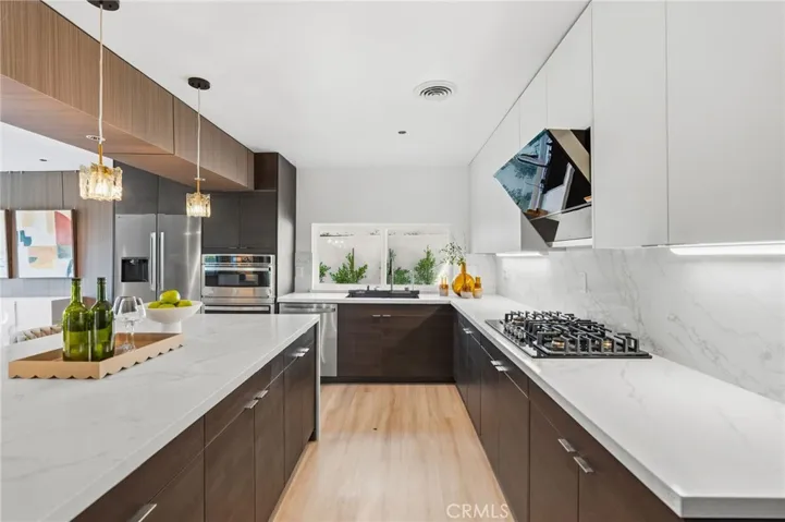 Virtually staged refrigerator