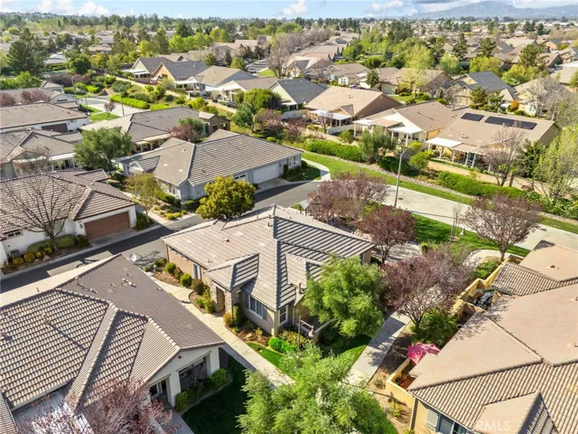 Birds eye view of the pristine home at 4 Season, Beaumont, CA
