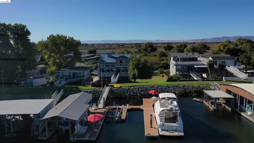 Dock with a water view