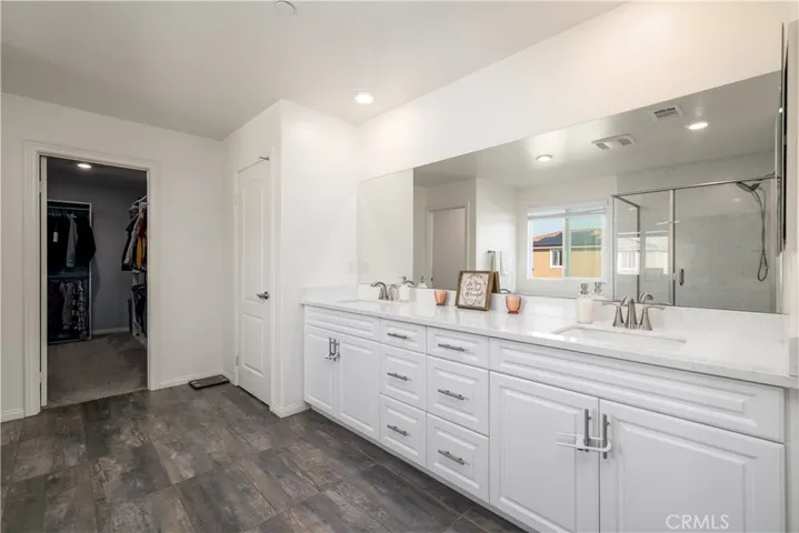 Master Bathroom with dual sinks