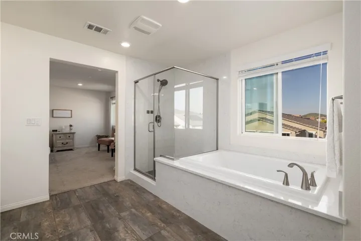Master bathroom with deep soaking tub