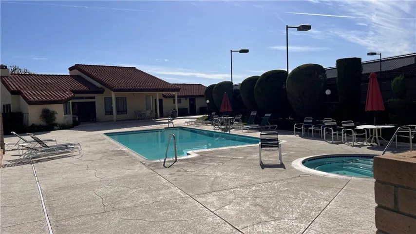 Existing pool, spa and tennis court.