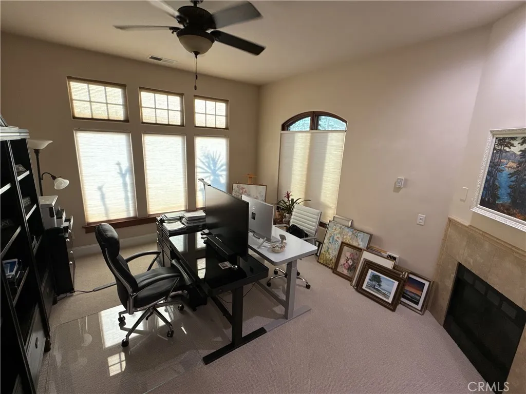 Office / Den w- fireplace