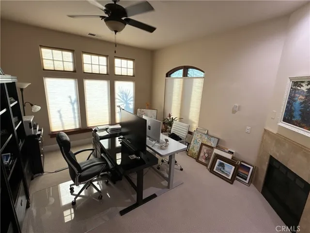 Office / Den w- fireplace
