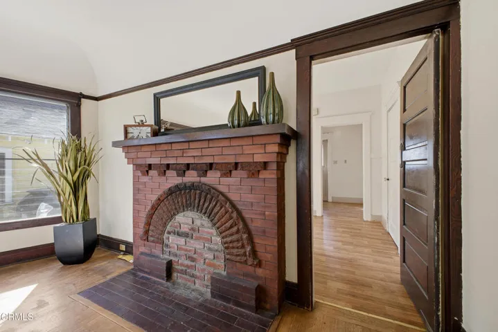 Decorative Brick Fireplace
