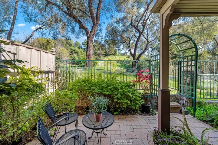 Lower garden patio