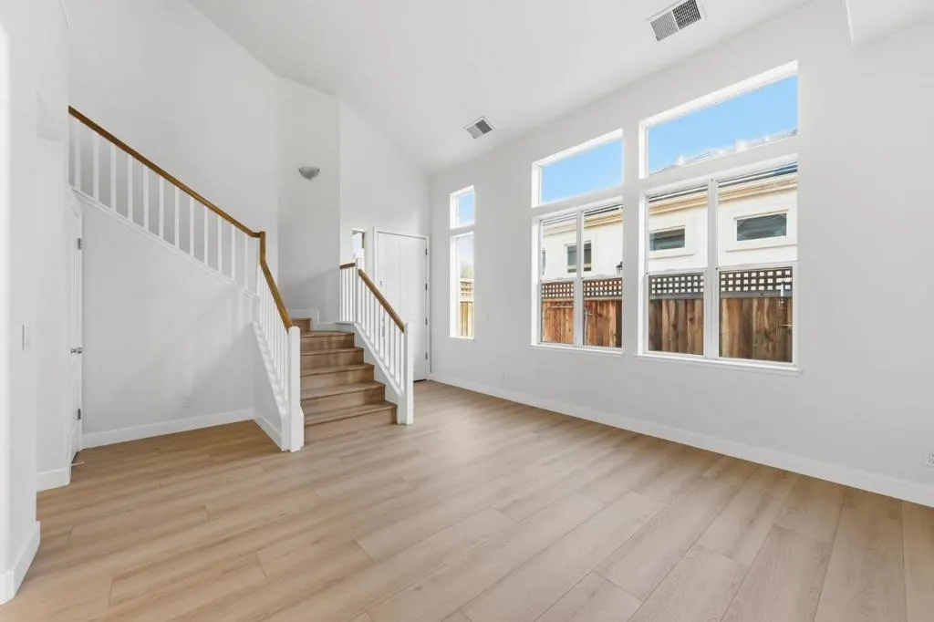 Living Room with stairs to bedrooms