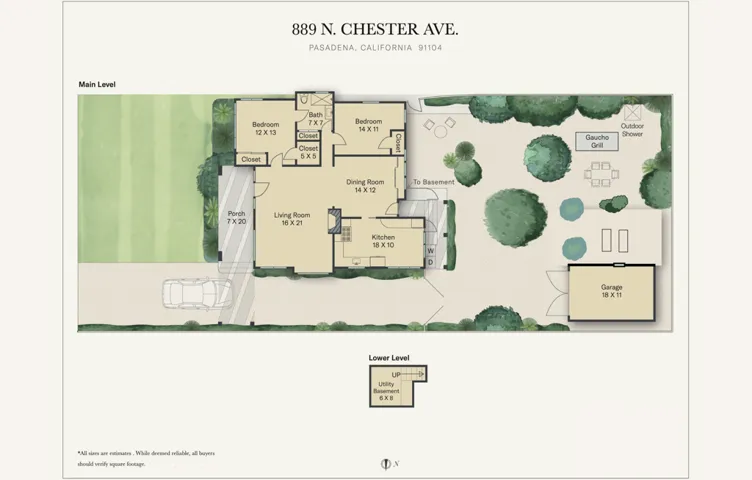 Floor Plan - 889 N Chester Ave v3