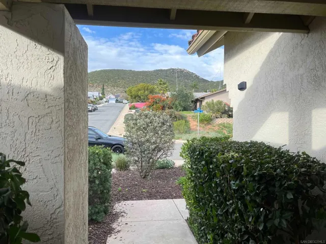 View out of the front door. Mountains everywhere!