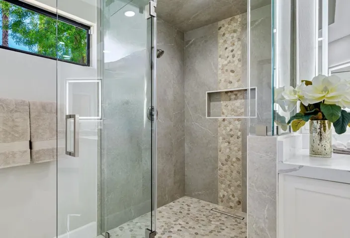 23 - Primary Bath Shower Glass Enclosure