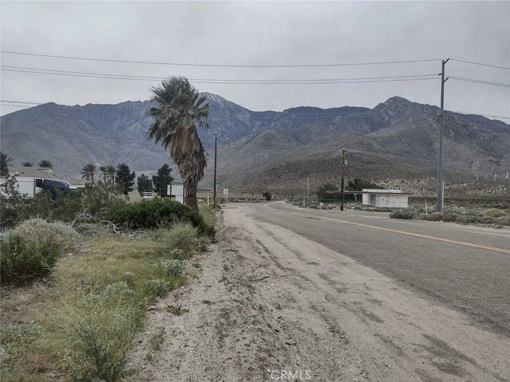 Gorgeous views in the San Jacinto Mountain Range! Property is on the left.